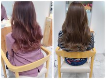 ブリーチなしで作る髪質改善カラー/カラーの規定が厳しいOLさんにも大人気！ブラウンやグレージュカラー