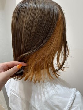 エレノア 梅田 大阪駅前第4ビル店(Eleanor) オレンジインナーカラー