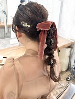 結婚式編みおろしヘアセット