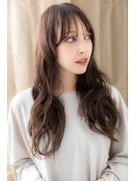 モッズヘア 越谷(mod's hair) レッドブラウン波巻きカールゆるふわロングZ越谷20代30代40代