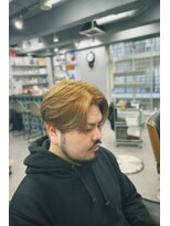 アイコン ブルー メンズ(I-CON #blue MEN'S)&nbsp;センターパート×外国人風ナチュラルブラウンカラー