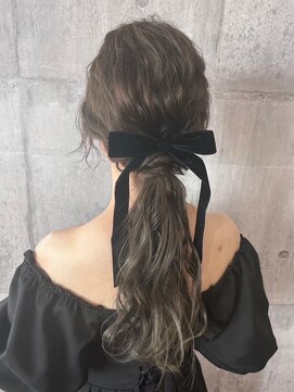 ディアーバイラポールヘア(Dear by RAPPORT HAIR) ゆるふわローポニー