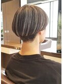 #マッシュショート#シャドールーツ#グレージュカラー