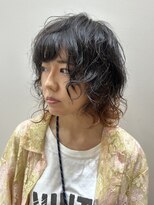 ヘアーライズ 池袋東口店(hair RISE)&nbsp;ウルフカットインナーカラー強めパーマ