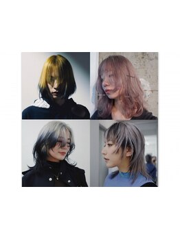 ハイトーンカラー/デザインカラー/透明感カラー※高彩度カラーも充実※自分だけのオリジナルヘアデザインを