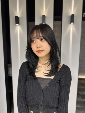 ハオ(hao) ミディアム×ブルーブラック