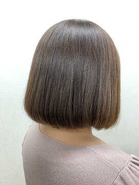 松本平太郎美容室 大宮店 前下がりボブ×酸性ストレート