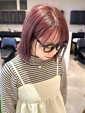 ディッセンバー 神宮前(December) 紫カラー/暖色パープル/ブリーチカラー/渋谷