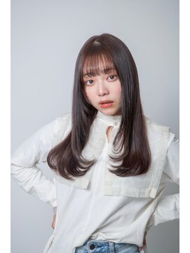 ルフュージュ バイ プロデュース 相模大野店(Refuge by Produce) レイヤーカット/ショコラブラウン/ストレートロング