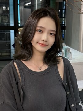 ノアル 大宮店(NOAHL) ミディアム/ボブ/くびれ/暗髪/透明感/小顔/ブリーチなしダブル