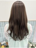 レイヤーカット/オリーブブラウン
