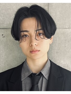 バイフィフス 原宿/表参道(by fifth) 原宿カルマパーマメンズパーマセンターパート七三分けウルフ30代