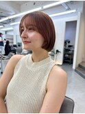 前上がり内巻きボブ