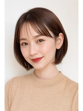 小顔見せ抜群な　お洒落ショートボブ