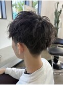 刈り上げマッシュショート×ツイストスパイラルパーマ