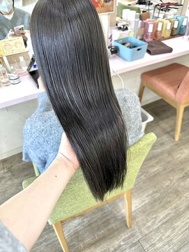 リプ(Lipu) 脱白髪染めカラー グレージュカラー 暗髪透明感カラー