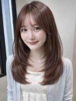 ナナローネス 渋谷(nana loness)&nbsp;レイヤーカット まろやかベージュ こっくりブラウン 顔まわり
