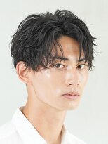 フィフス 大分(fifth)&nbsp;大分シャドウパーマメンズカットラウンドマッシュセンターパート