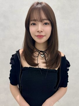 アッシュ 新杉田店(Ash) 新杉田レイヤーカット韓国ダブルカラー顔周り前髪カットボブ