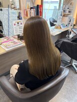 アンサ 長岡天神店(ANSA)&nbsp;艶髪ストレート×ナチュラルブラウン