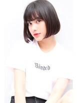 メリケンビューティーパーラー コウベ(MERICAN BEAUTY PARLOR KOBE) 黒髪×シンプルボブ