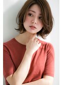 ヌーディなフリンジボブ
