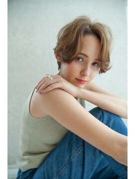 ケイト(kate) 【kate 大宮】センターパートショート×オリーブベージュ