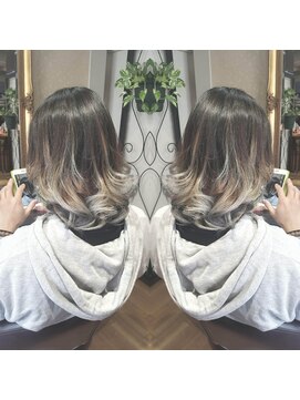 アトリエ アンファン(atelier EnFant) シルバーwithバレイヤージュ