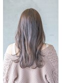 内巻き柔らかカール！透け感とツヤ感のマロンアッシュ☆