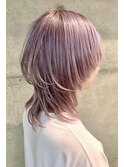 ネオウルフ×オルチャン透け感ラベンダーピンクカラー綾瀬k3