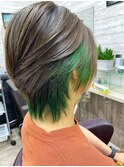 ショートイヤリングインナーカラー