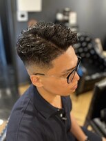 銀座 シノ 本店(shino)&nbsp;【銀座理容室】フェード×パーマスタイル