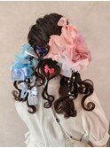 推し活ヘアメ　ヘアメイク/ヘアメ/ヘアアレンジ/リボンアレンジ