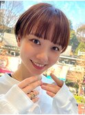 30代40代大人女性/前髪ありショートボブ/ショートヘア/髪質改善