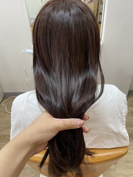 スノードロップ 高円寺店(Snowdrop) 黒髪/グレーベージュ/レイヤーロング/前髪パーマ/高円寺