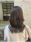 ミディアム×グレージュカラー【髪質改善】【自由が丘】