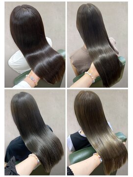 美容室フルール 20代30代40代髪質改善酸熱トリートメント艶感ストレート