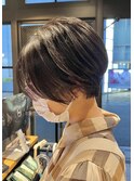 20代30代40代小顔ハンサムショートアッシュブルーブラック