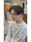 横浜★センターパートのナチュラルメンズパーマ