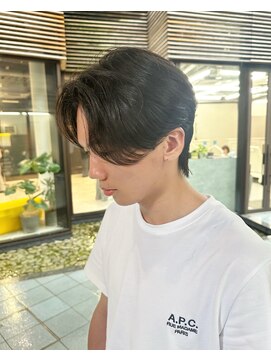 シティ(CITY) センターパート ダウンパーマ 韓国ヘア