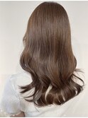 【森】顔まわりレイヤーカット×オリーブブラウン