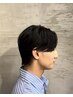 メンズカット＋頭皮のベタつき環境改善 リセットリー (眉毛カット付き)
