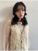 【imu STYLE】暗髪ウェーブヘア