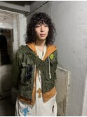 メンズボブ× 外国人風パーマ