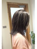 ハイライト　レイヤー ショートヘア　ボブ　くびれレイヤー 