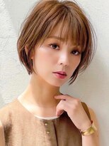 ビューエヒメ(VIEW EHIME)&nbsp;前髪大人かわいい美髪ホワイトグレージュネビージュショートボブ