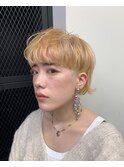 マッシュウルフ/刈り上げショート/ショート/デザインカラー