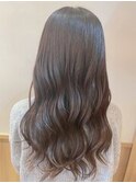 大人可愛い大人美人小顔立体カットインナーカラー透け感