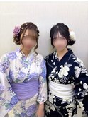サイドアップ/おだんごヘア/浴衣ヘア