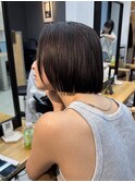 似合わせカット ボブヘア 縮毛矯正 ミニボブ 切りっぱなしボブ